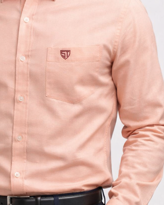 Men’s Heavyweight Peach Cotton Casual Shirt Premium 210 GSM Fabric