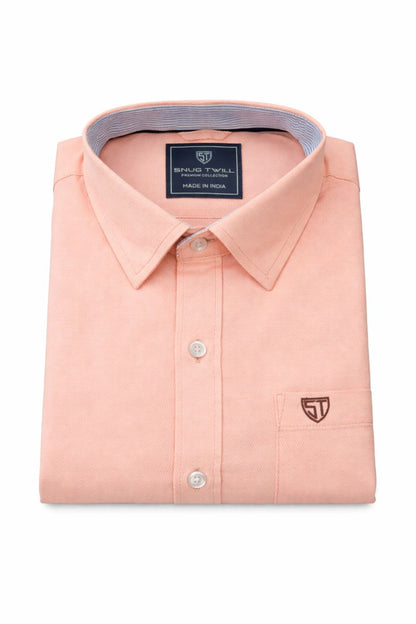 Men’s Heavyweight Peach Cotton Casual Shirt Premium 210 GSM Fabric
