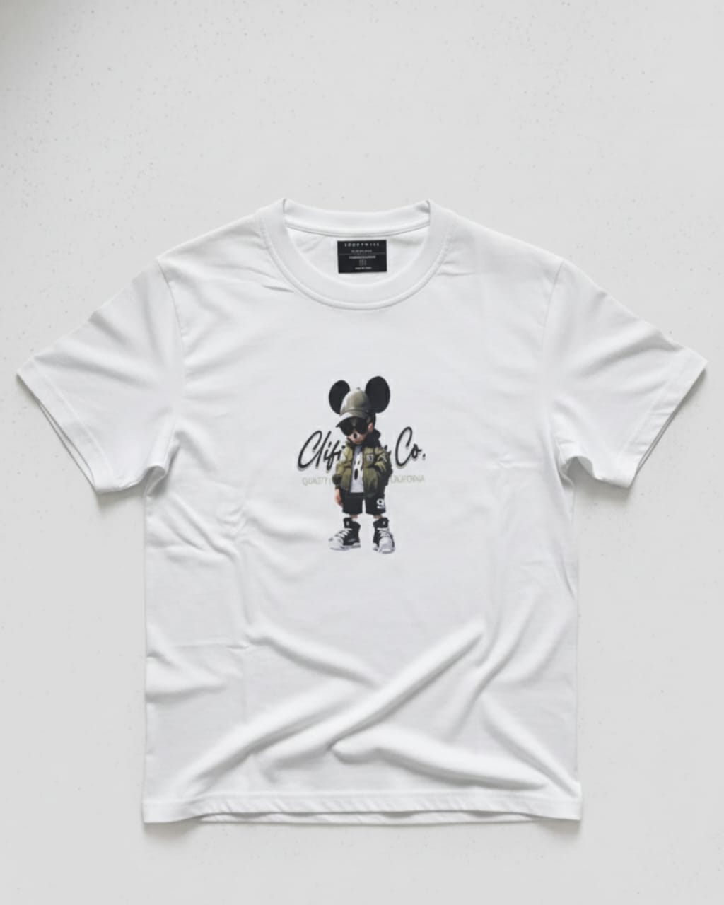 Premium Heavyweight Cotton White Oversized T-Shirt 210 GSM Urban Mouse Streetwear Graphic Tee