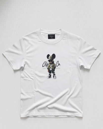 Premium Heavyweight Cotton White Oversized T-Shirt 210 GSM Urban Mouse Streetwear Graphic Tee