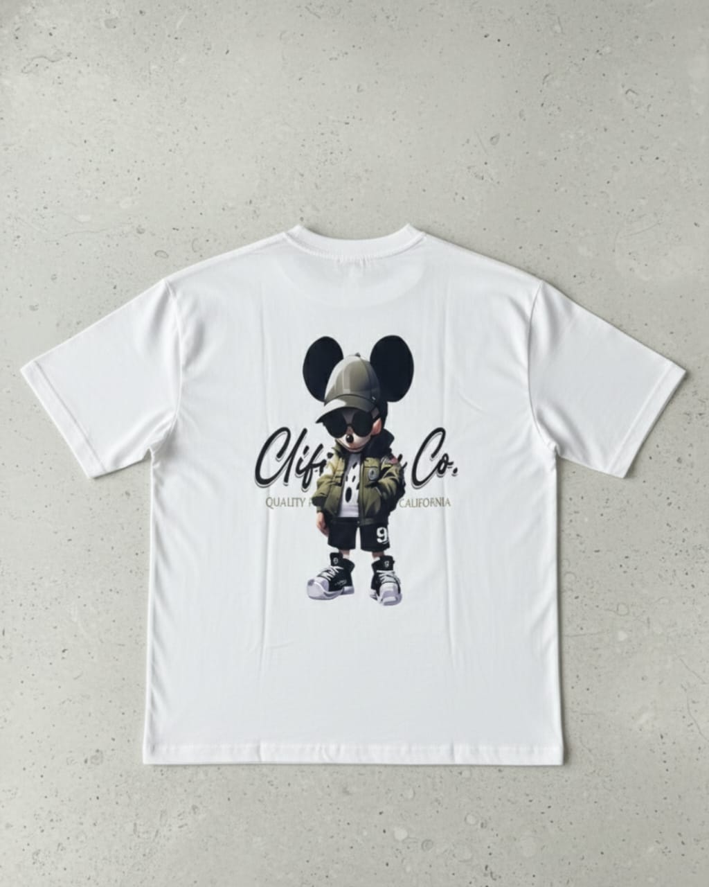 Premium Heavyweight Cotton White Oversized T-Shirt 210 GSM Urban Mouse Streetwear Graphic Tee