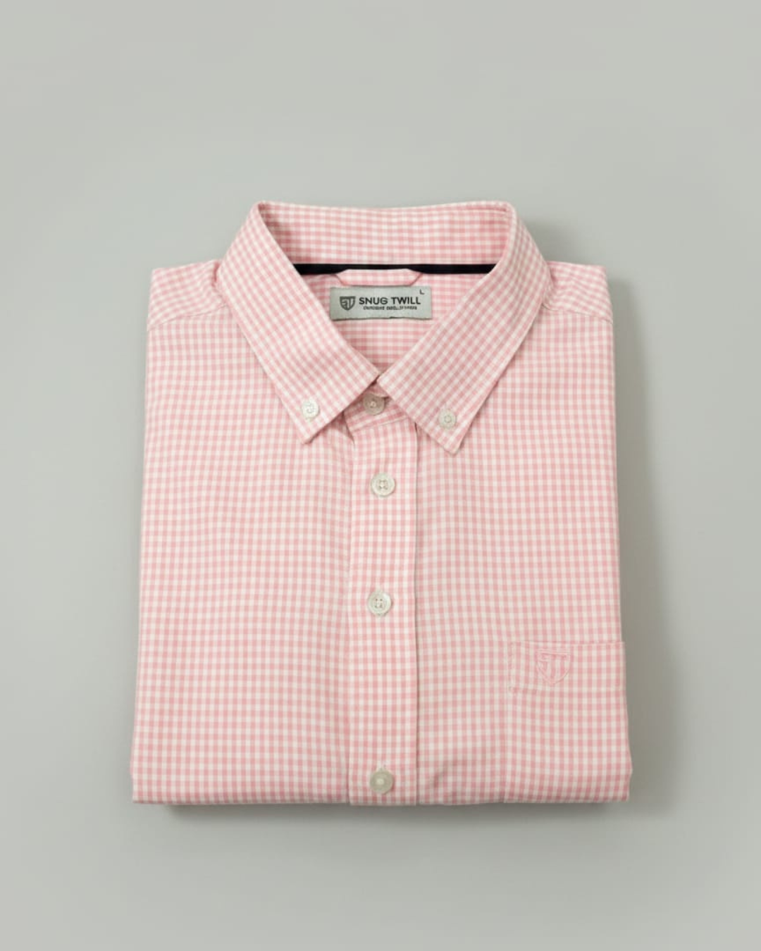 Men’s Heavyweight Pink Cotton Casual Shirt Premium 210 GSM Fabric