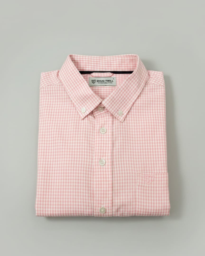 Men’s Heavyweight Pink Cotton Casual Shirt Premium 210 GSM Fabric