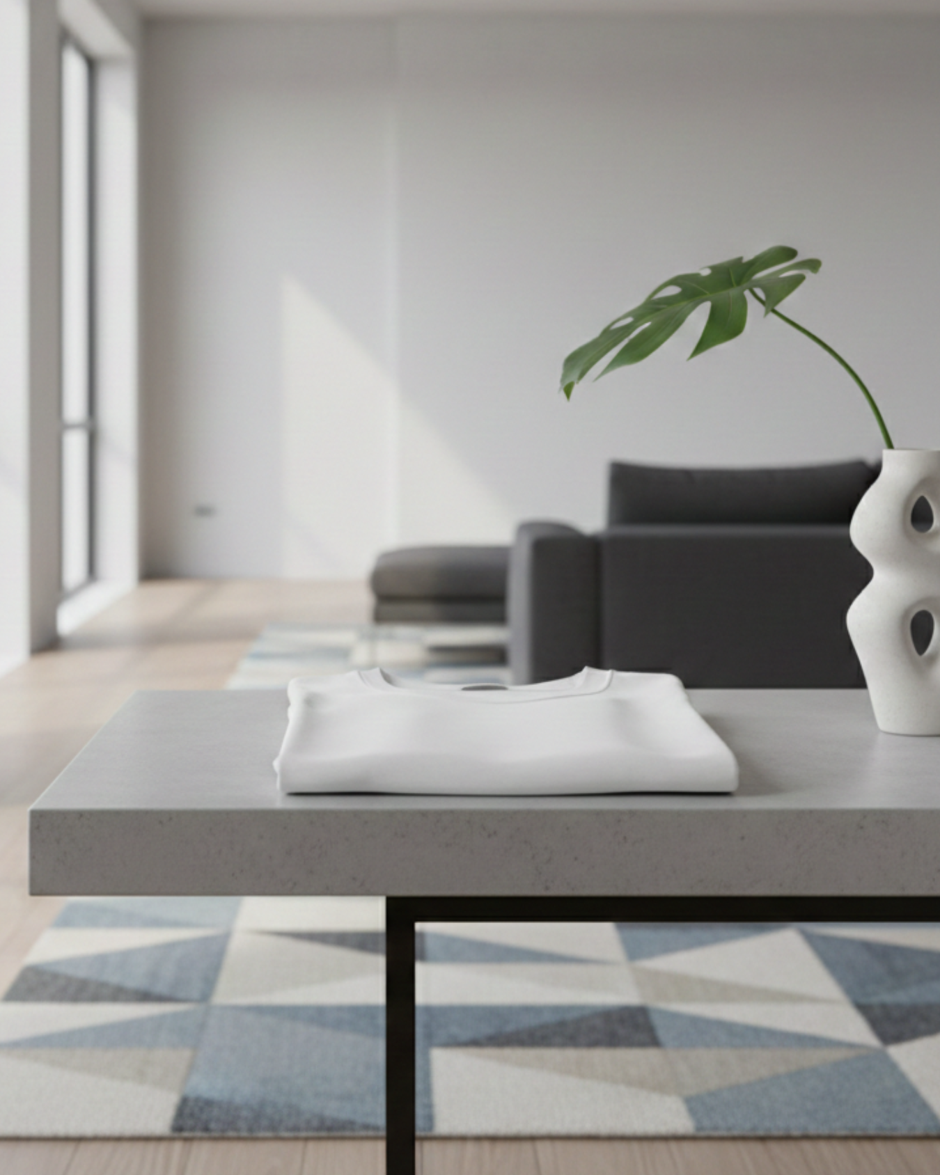 White Plain T-shirt for men