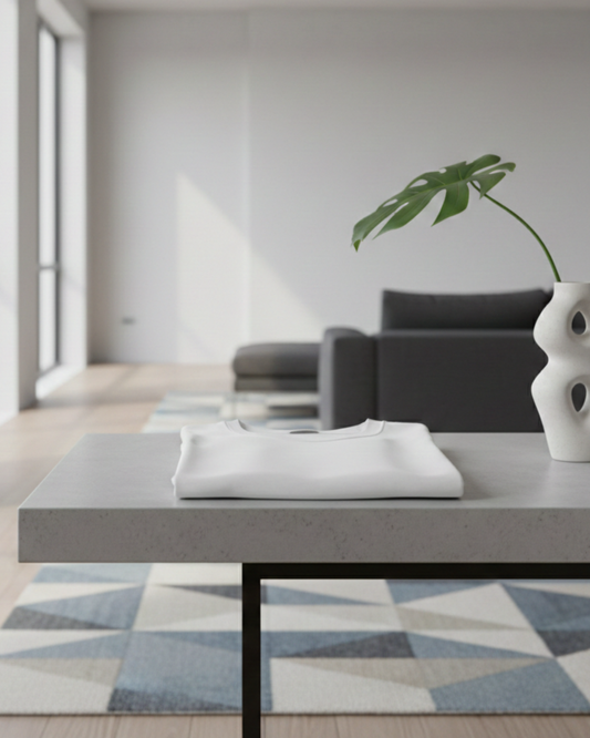 Premium 180 GSM Heavyweight White Cotton T-Shirt – Soft Cotton Crew Neck