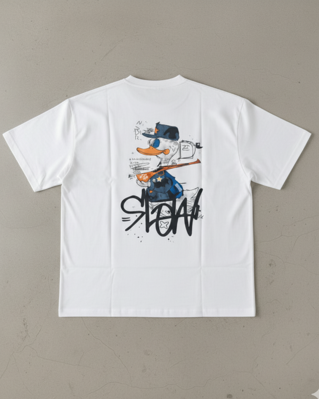 The Street Style  Mouse Graphic Tee  Over-sized T-Shirt