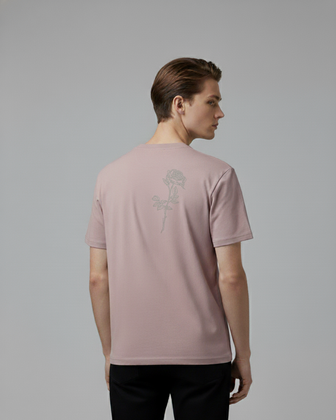 Flower Embroidary  Over-sized T-Shirt