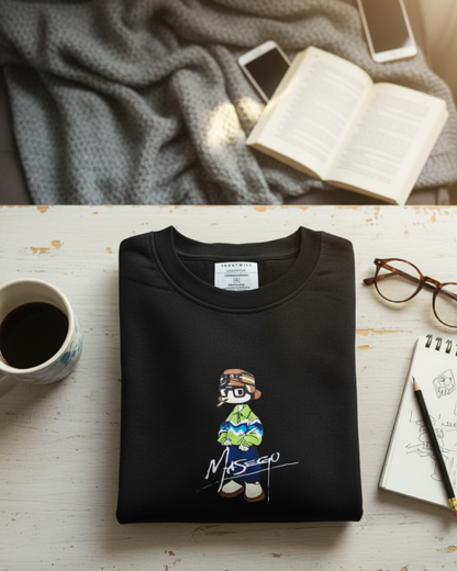 Premium Heavyweight Cotton Oversized T-Shirt 210 GSM Spooky Monsters Graphic Tee