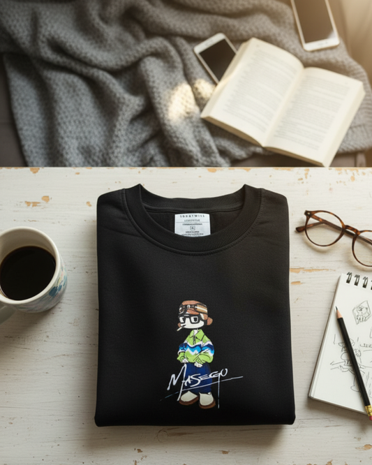 Premium Heavyweight Cotton Oversized T-Shirt 210 GSM Spooky Monsters Graphic Tee